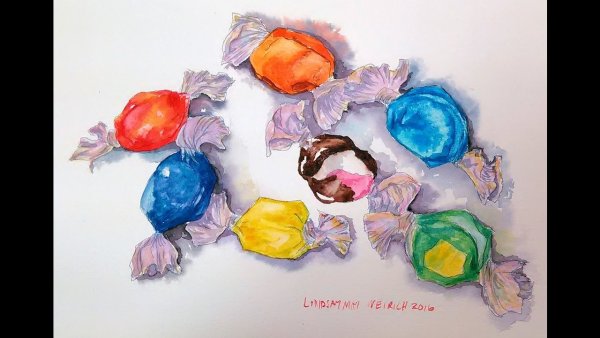 Живопись конфетки