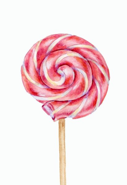 Конфеты акварель