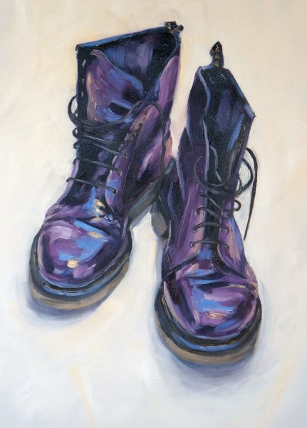 Ботинки акварелью
