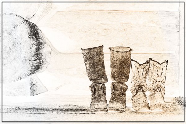 Валенки акварель