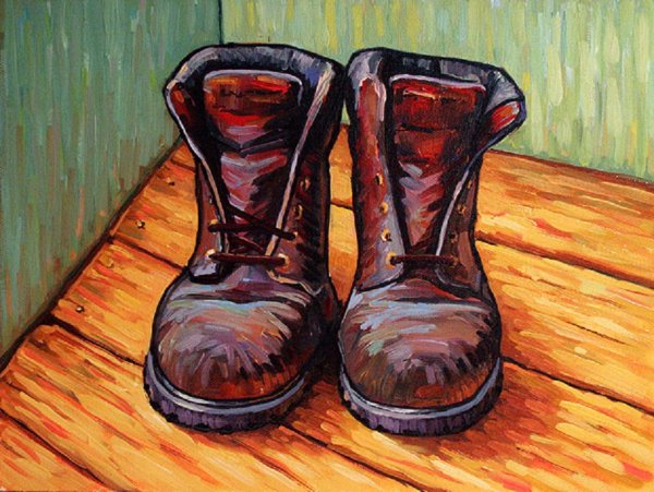 Ван Гог ботинки картина