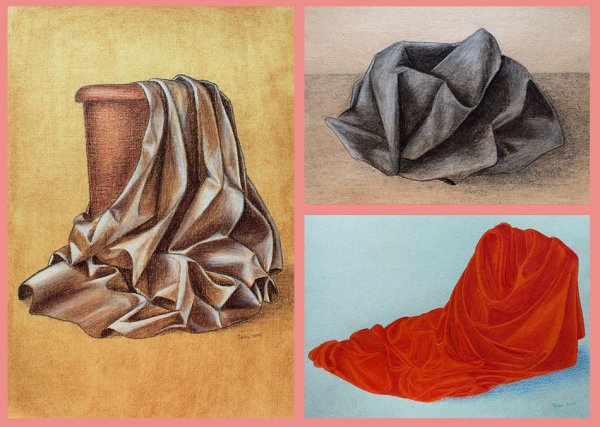 Складки акварелью