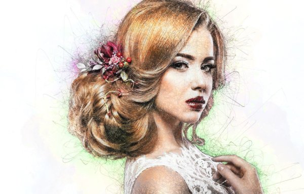 Девушка рисунок