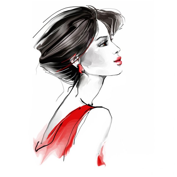 Девушка рисунок