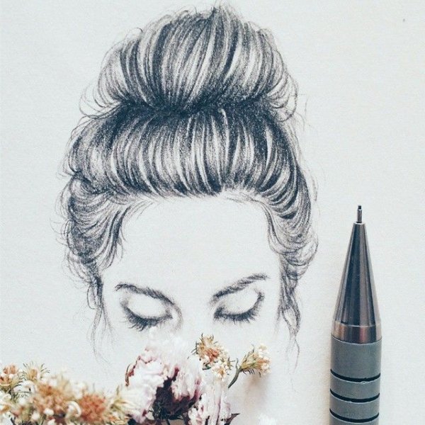 Прически карандашом
