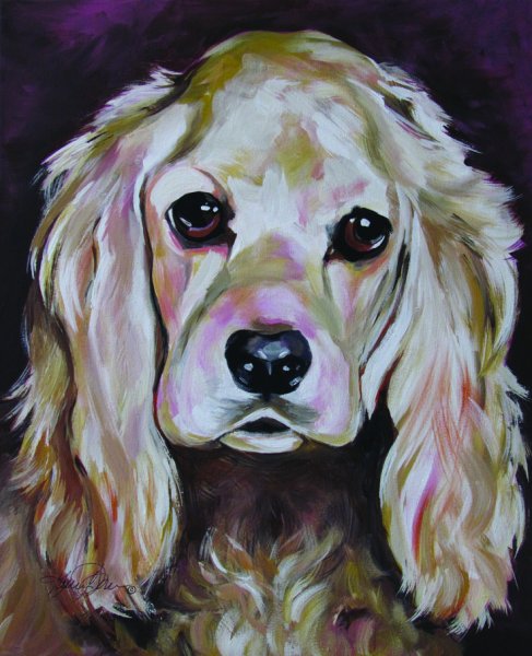 Портрет кокер спаниеля