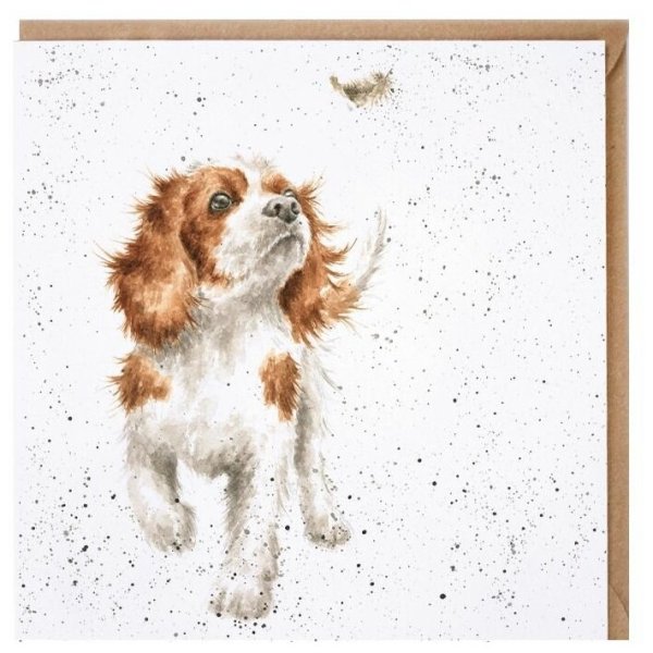 Спаниель акварелью