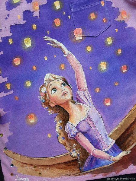 Рапунцель гуашью