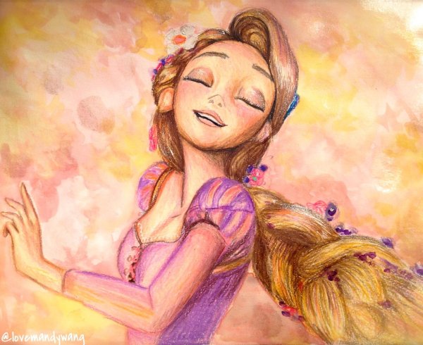 Рапунцель с косичкой