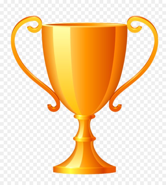 Золотой Кубок на прозрачном фоне