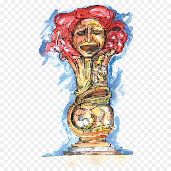 Кубок рисунок акварель