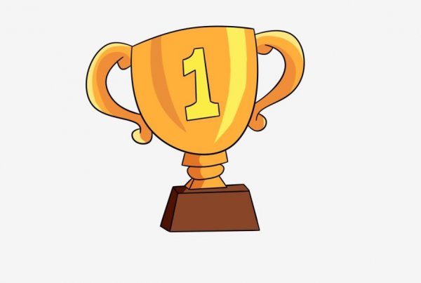 Кубок первое место мультяшный