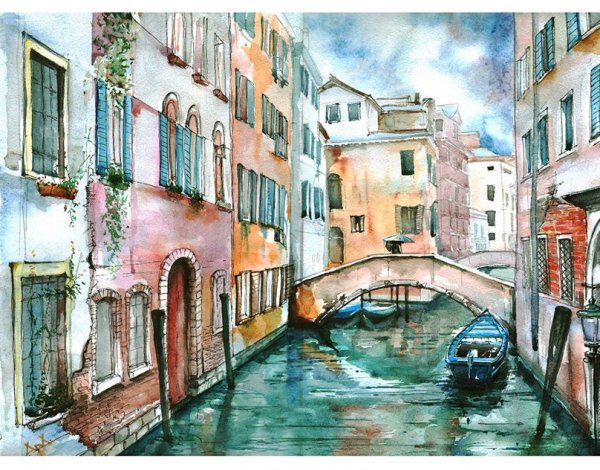Венеция акварелью для начинающих