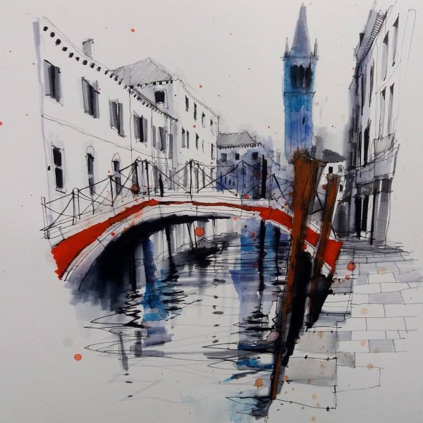 Скетчинг Венеция