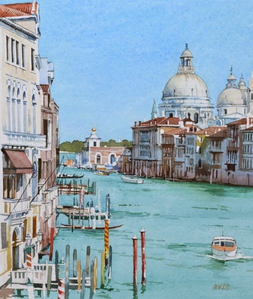 Венеция Италия акварель