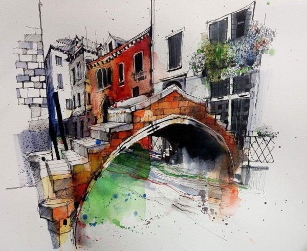 Скетчинг Венеция