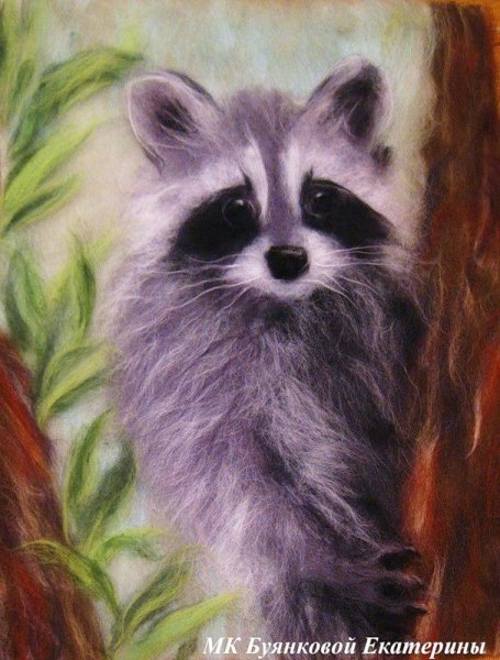 Рисование шерстью