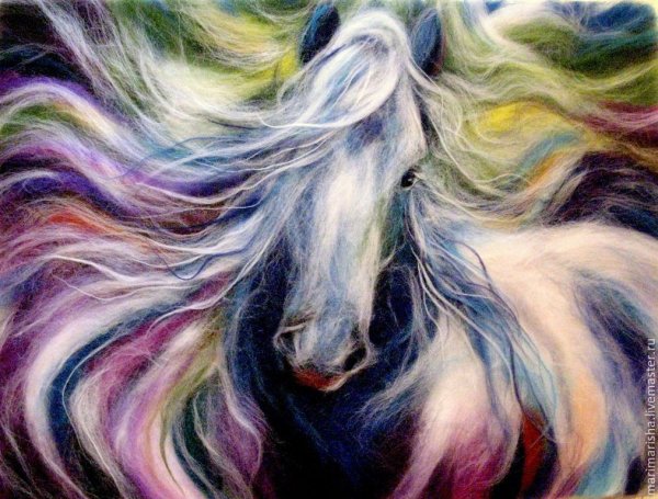 Алла Батошкина шерстяная живопись