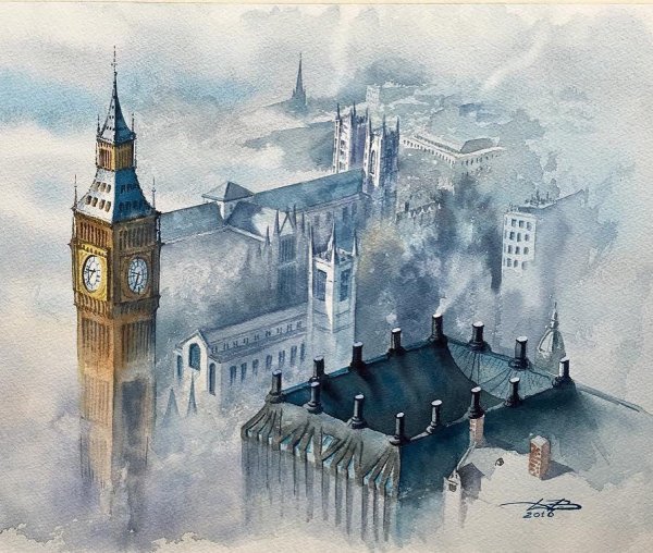 Туманный Альбион картина