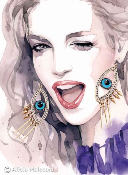 Ботинки акварелью