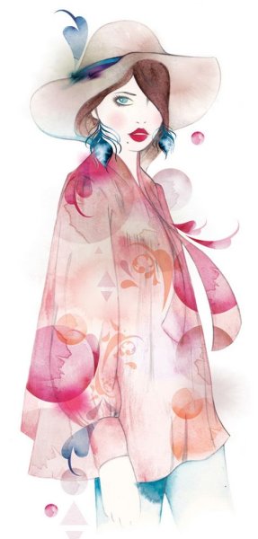 Стильные фэшн иллюстрации