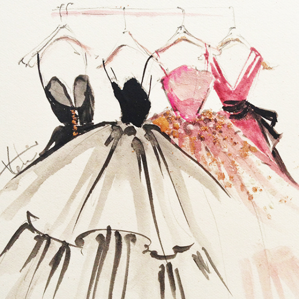 Иллюстрации стильных девушек