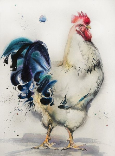 Петуха в авангардном стиле