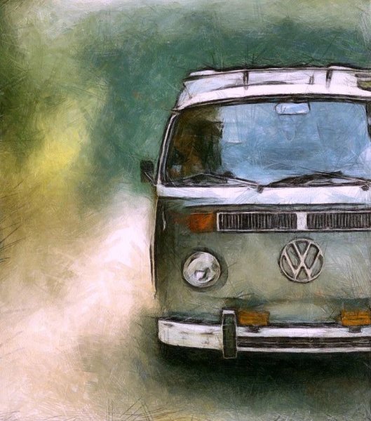 Картина автобус