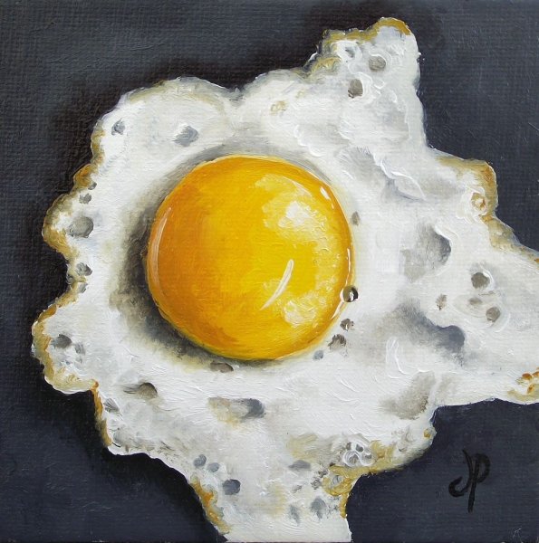 Яичница акварелью