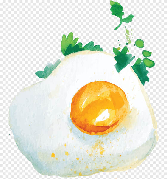 Яичница акварелью