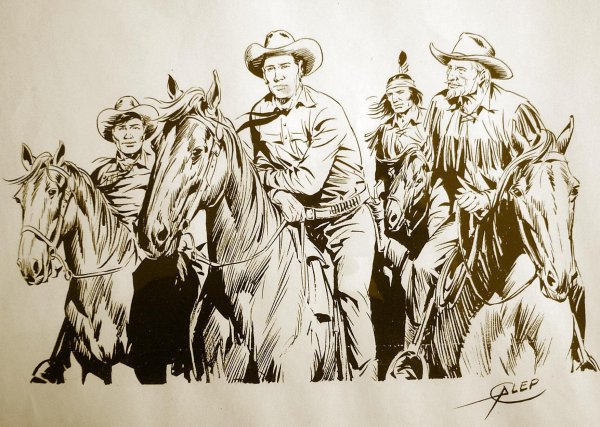 Дикий Запад карандашом