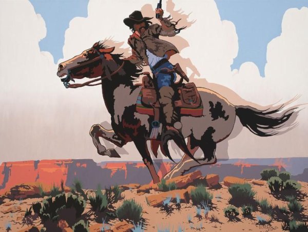 Illustrator вестерн