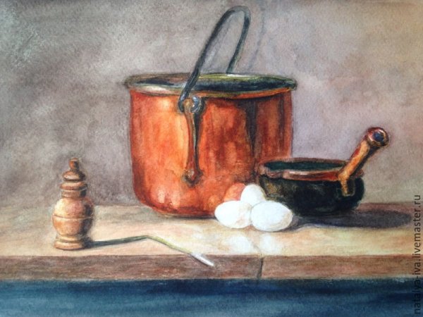 Шарден медная кастрюля