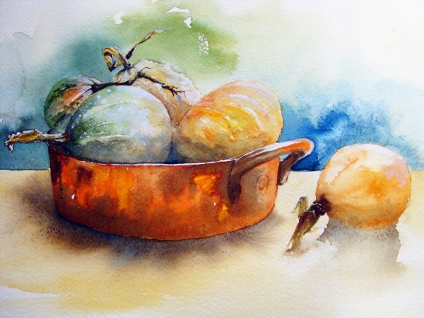 Аля Прима лессировка