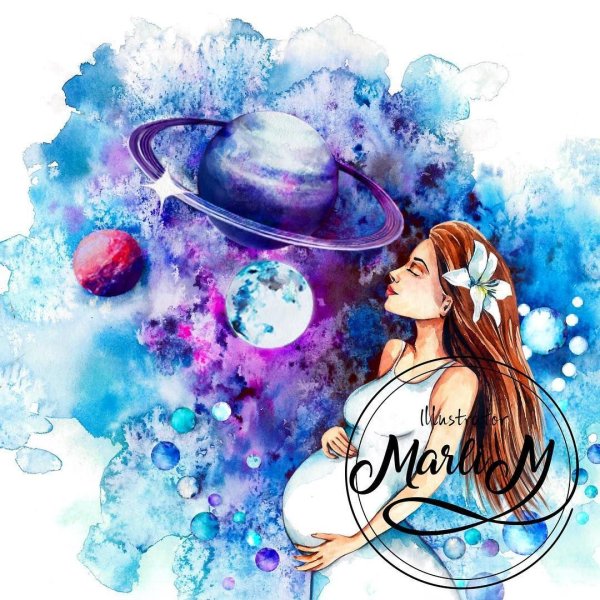 Подруги акварель