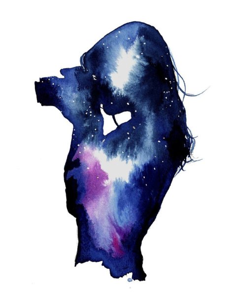 Акварельные силуэты