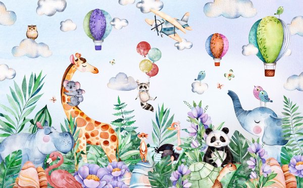 Фотообои детские животные