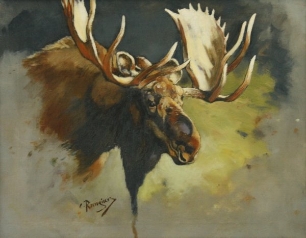 Веселый Лось акварель