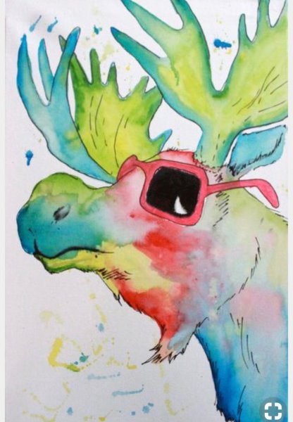 Картина лоси