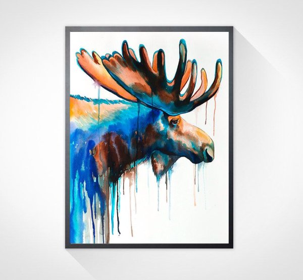 Лосенок Акварельная иллюстрация