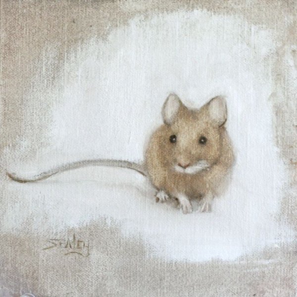 Мышка пастелью