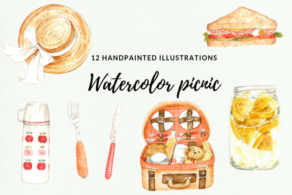Picnic Watercolor