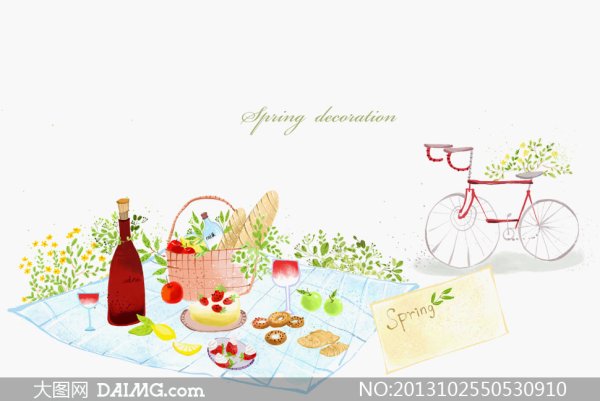 Пикник акварель