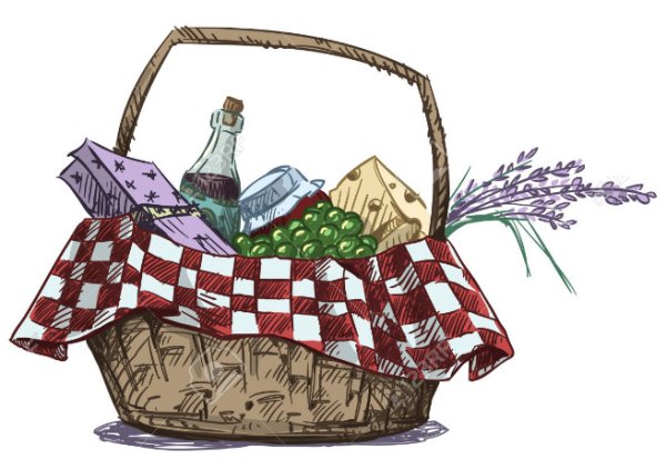 Природы мультяшная пикник