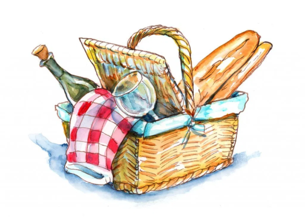 Пикник иллюстрация
