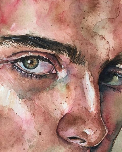 Рисование кожи акварелью