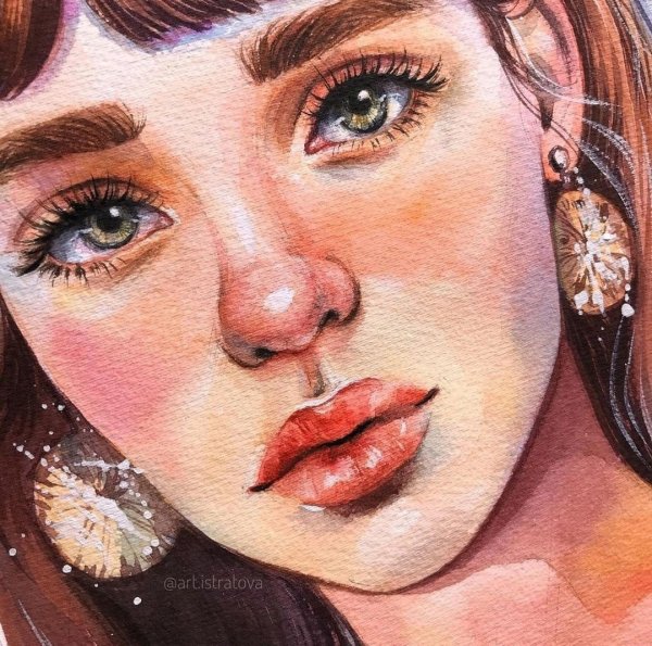 Портрет акварелью