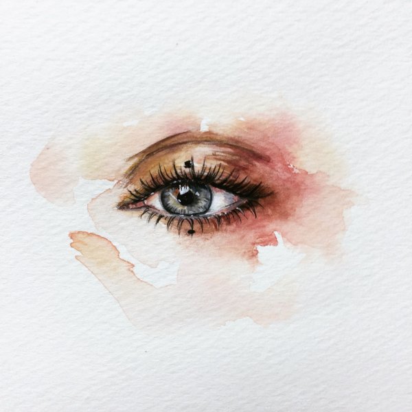 Брови акварель