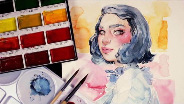 Смешение красок для портрета