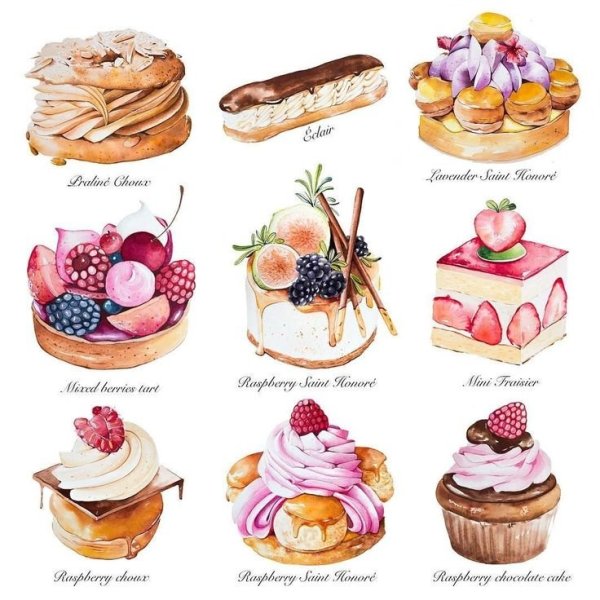 Сладости рисунок